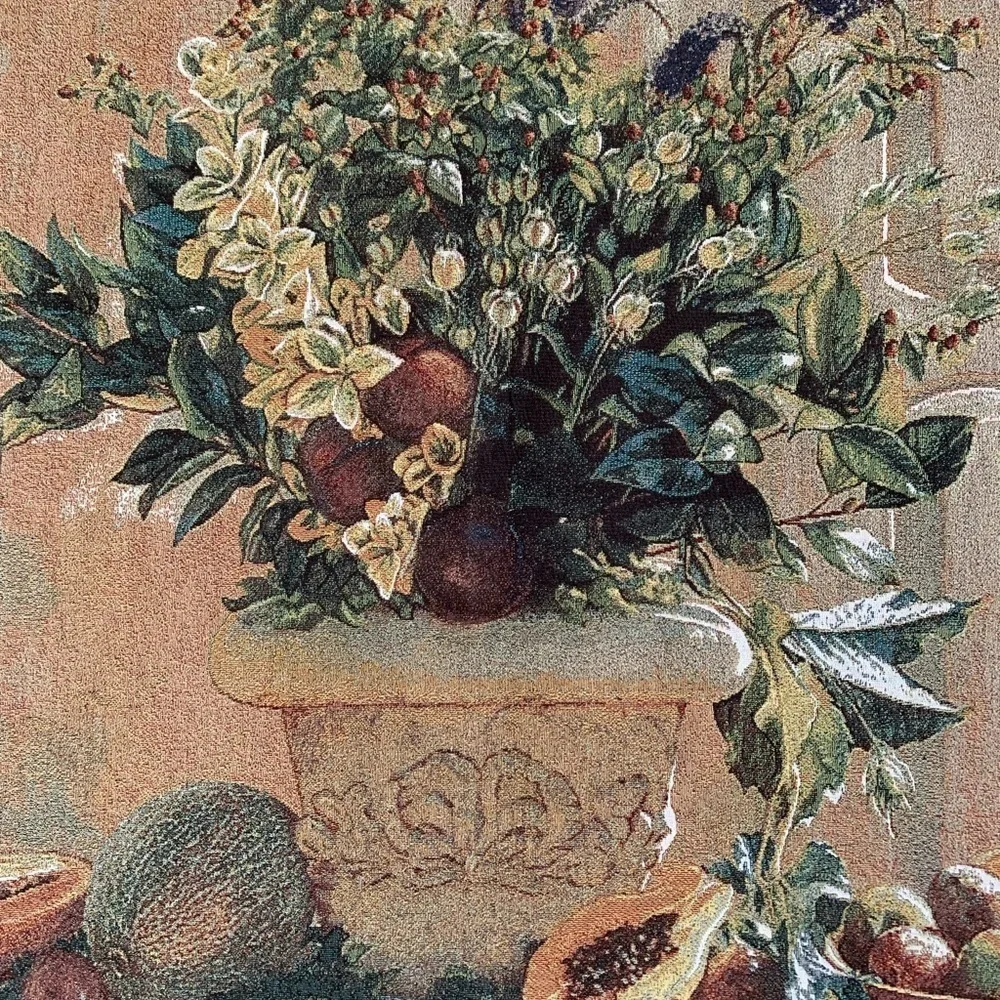 Frut and floral tapestry art